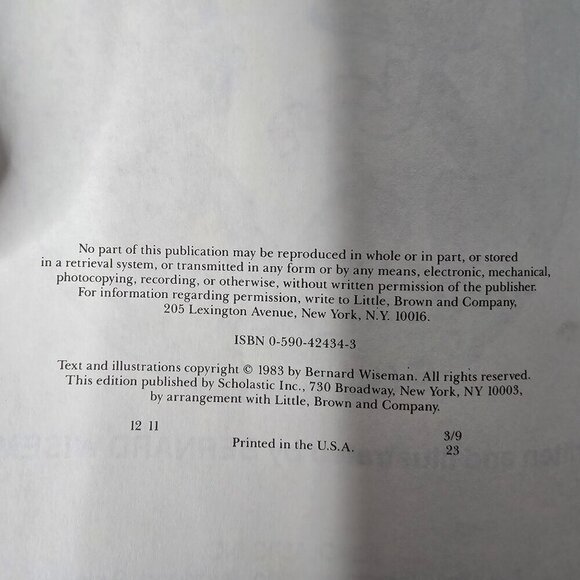 Vintage 1983 80's Christmas With Morris and Boris by Bernard Wiseman Scholastic - Picture 8 of 8